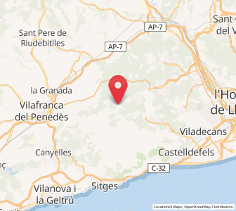 Map of Olesa de Bonesvalls, Catalonia