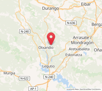 Map of Oleta, Basque Country