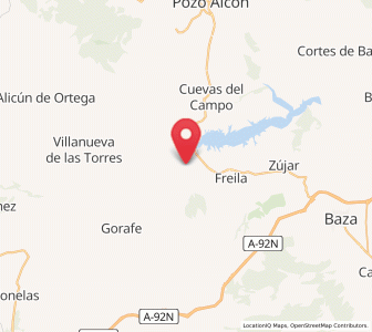 Map of Olivar, Andalusia