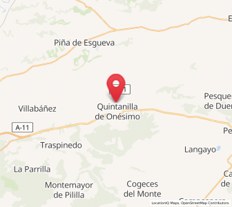 Map of Olivares de Duero, Castille and León