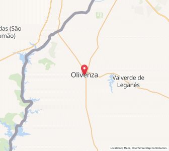 Map of Olivenza, Extremadura