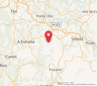 Map of Olives, Galicia