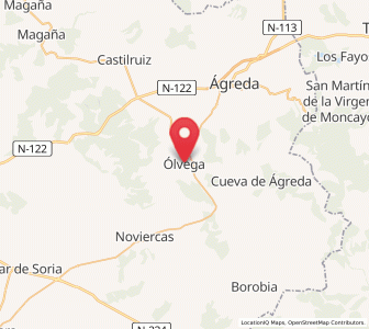 Map of Olvega, Castille and León