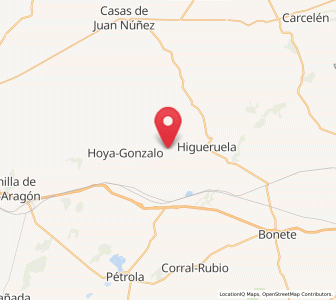 Map of Oncebreros, Castille-La Mancha