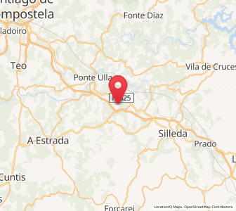 Map of Orazo, Galicia