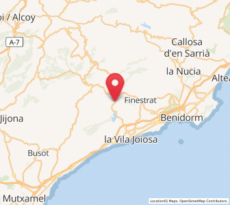 Map of Orcheta, Valencia