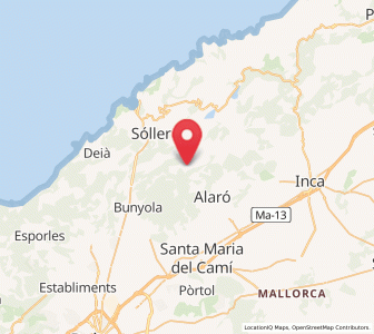 Map of Orient, Balearic Islands