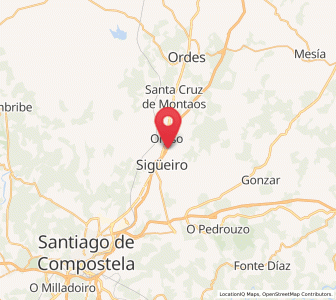 Map of Oroso, Galicia