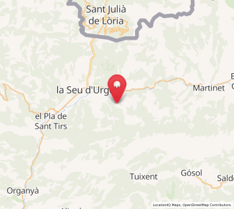 Map of Ortedó, Catalonia