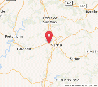 Map of Ortoá, Galicia