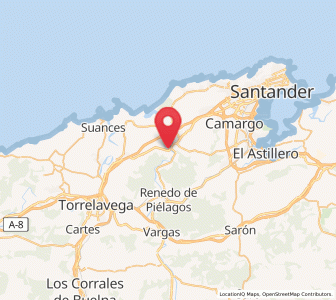 Map of Oruña, Cantabria