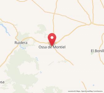 Map of Ossa de Montiel, Castille-La Mancha