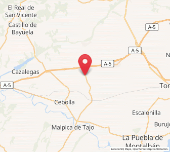 Map of Otero, Castille-La Mancha