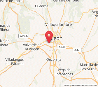 Map of Oteruelo de la Valdoncina, Castille and León