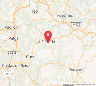 Map of Ouzande, Galicia