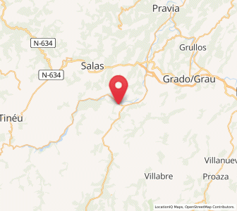 Map of Oviñana, Asturias