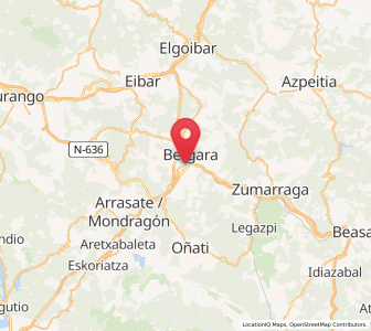 Map of Ozaeta, Basque Country