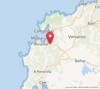 Map of Ozón, Galicia