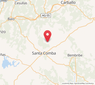 Map of Padreiro, Galicia