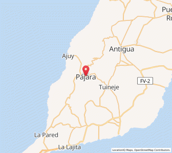Map of Pájara, Canary Islands