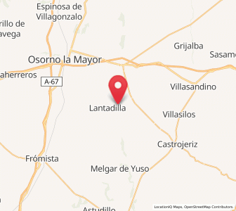 Map of Palacios de Ríopisuerga, Castille and León
