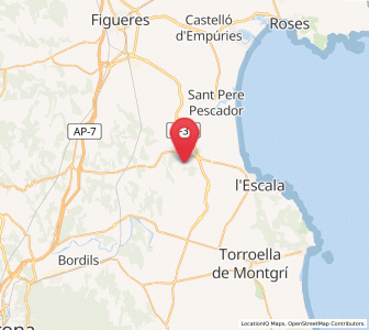 Map of Palau-borrell, Catalonia