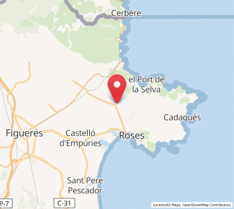 Map of Palau-saverdera, Catalonia