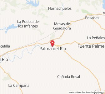 Map of Palma del Río, Andalusia