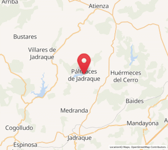 Map of Pálmaces de Jadraque, Castille-La Mancha