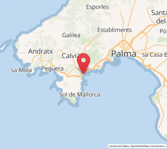 Map of Palmanova, Balearic Islands