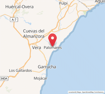 Map of Palomares, Andalusia