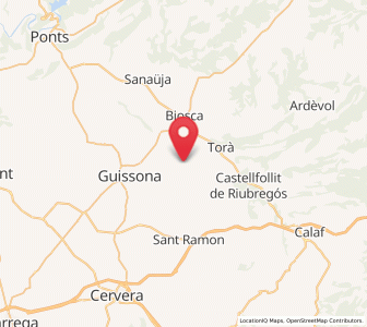 Map of Palouet, Catalonia