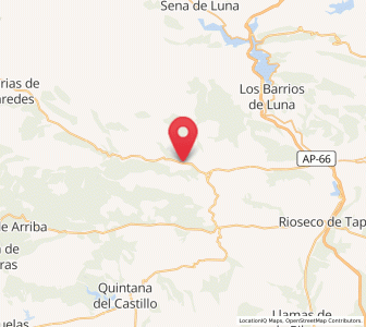Map of Pandorado, Castille and León