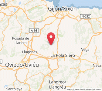 Map of Pañeda Nueva, Asturias