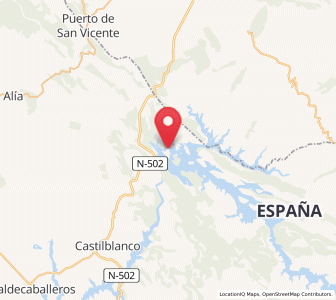 Map of Pantano de Cijara, Extremadura