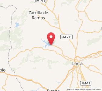 Map of Pantano de Puentes, Murcia