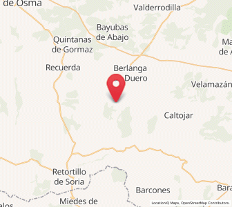 Map of Paones, Castille and León