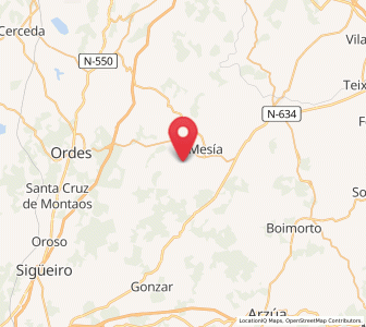 Map of Papucín, Galicia