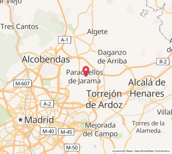 Map of Paracuellos de Jarama, Madrid