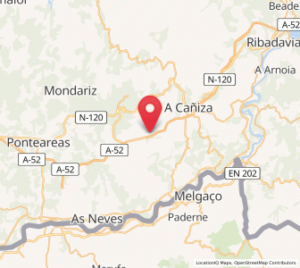 Map of Parada de Achas, Galicia