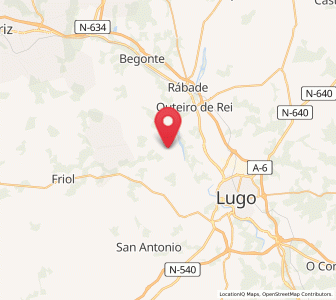 Map of Parada, Galicia