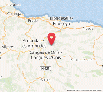 Map of Parda, Asturias