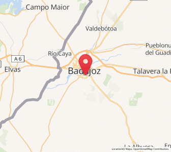 Map of Pardaleras, Extremadura
