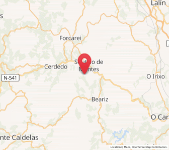 Map of Pardesoa, Galicia