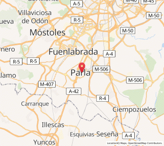 Map of Parla, Madrid