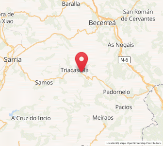 Map of Pasantes, Galicia
