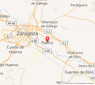Map of Pastriz, Aragon