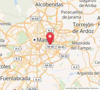 Map of Pavones, Madrid