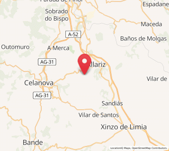 Map of Pazó, Galicia