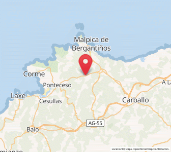 Map of Pazos de Abajo, Galicia